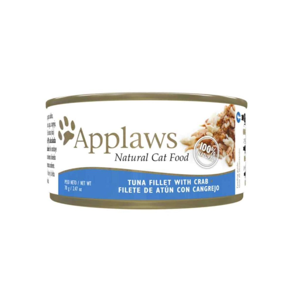 Applaws Gatos Lata Filete de Atún con Cangrejo 70 gr.