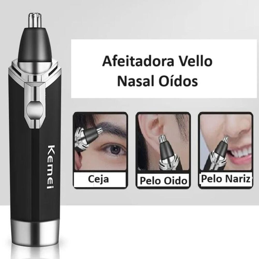 Depiladora Vello Nasal Portátil Oídos Kemei Unisex Viaje Genieka