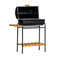 Parrilla Cilindrica a Carbon Mr Grill con Tapa Negro + Soporte