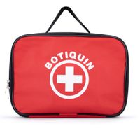 Botiquín de Tela Portátil Tipo Maletín Rojo Sin Equipar