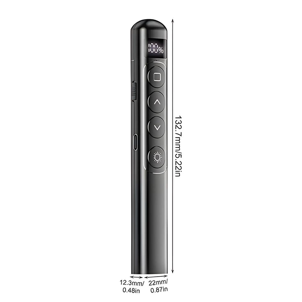 Puntero Láser S7 Recargable Con Pantalla Digital Negro