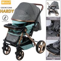 COCHE DE PASE EXTRA ACOLCHADO HARDY VERDE