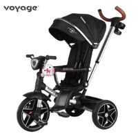 Triciclo Giratorio 360 Musical Ergonómico -HARDY- Negro