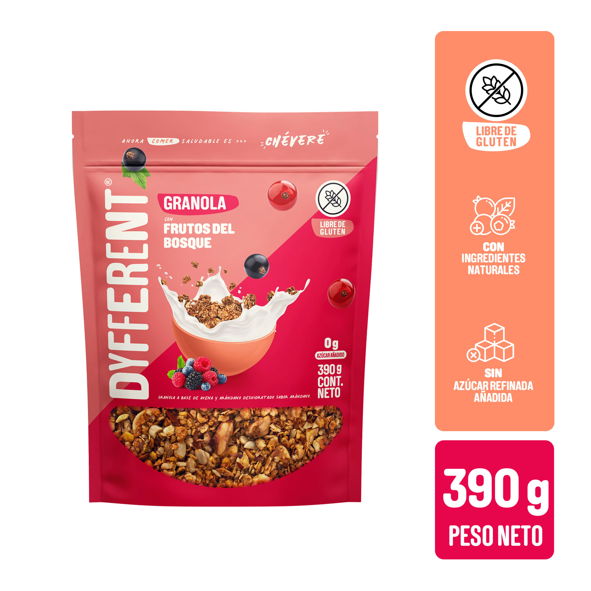 Granola Frutos del Bosque DYFFERENT Doypack 390g
