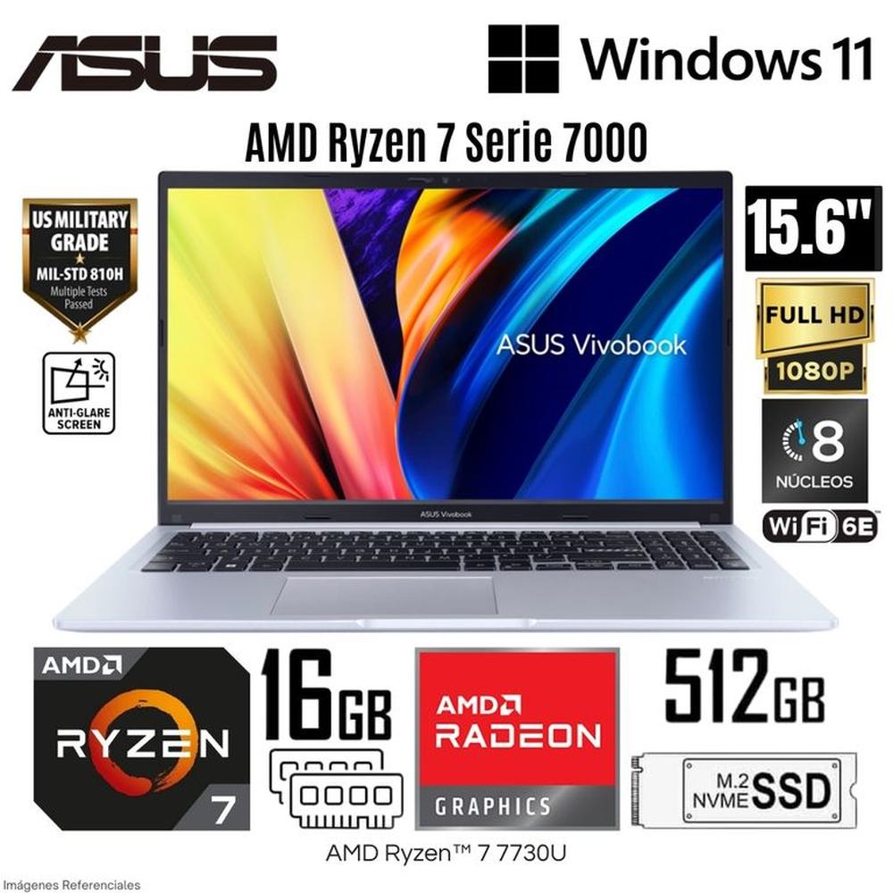 Laptop Asus Vivobook 15 M1502YA-NJ107 AMD Ryzen 7 7730U 16GB RAM 512GB SSD 15.6  FHD LED Backlit