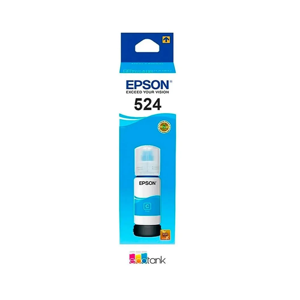Tinta Epson 524 Cyan para impresoras - Alta calidad y rendimiento óptimo en tu impresión