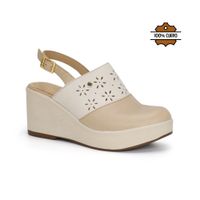 Zuecos Casuales Mujer Par&ss KA25-RADELIA BEIGE/HUESO