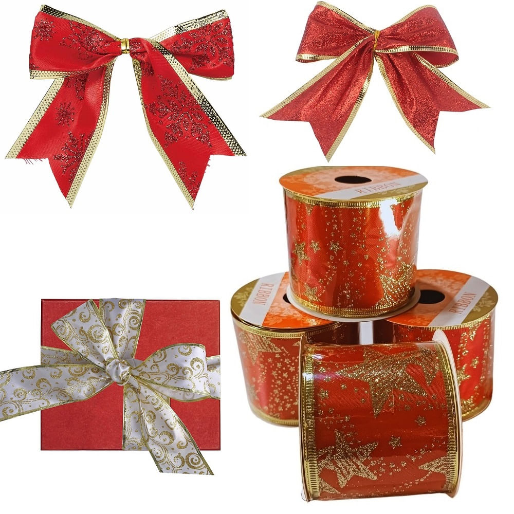 Cinta Decorativa Navidena Cinta para Lazos o Monos Rlojo