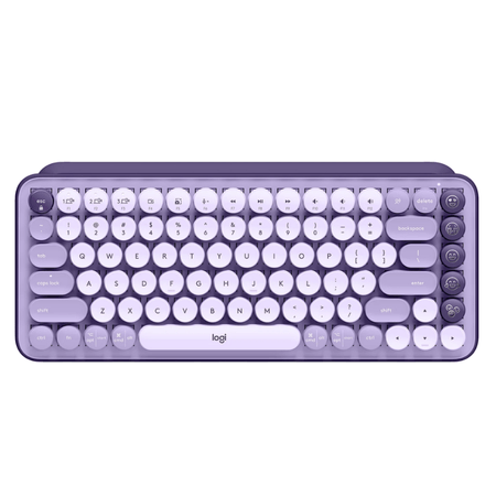 Teclado Mecanico Logitech Pop Keys Lavanda Bluetooth 5.1 Switch Marron Teclado Mecánico Logitech POP Keys Lavanda