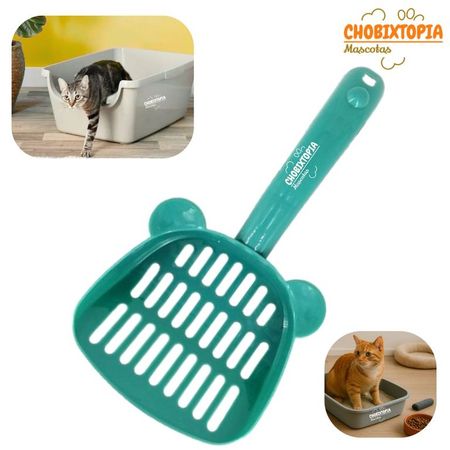 PALA RECOGEDOR PARA ARENA DE GATOS VERDE JADE VERDE JADE