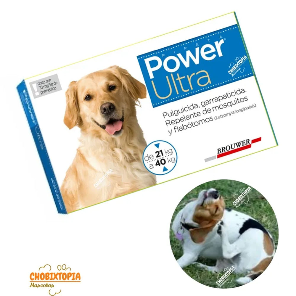 POWER ULTRA PERROS DE 21 A 40 KG - 7 mL PIPETA