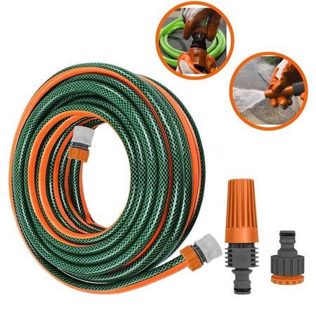 Manguera para hidrolavadora y riego, 10m 3 capas conectores Xpert,