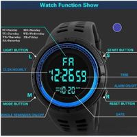 Reloj UTHAI C26 Negro-Azul Digital Hombre Deportivo Navidad Genieka