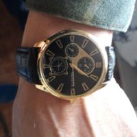 Reloj de Pulsera Hombre Geneva Negro Retro Regalo Navidad Genieka