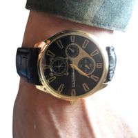 Reloj de Hombre Pulsera Geneva Negro Retro Regalo Navidad Genieka