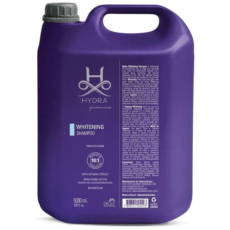 Hydra Whitening Shampoo 5000 ml Champu Blanqueador para Perros y Gatos