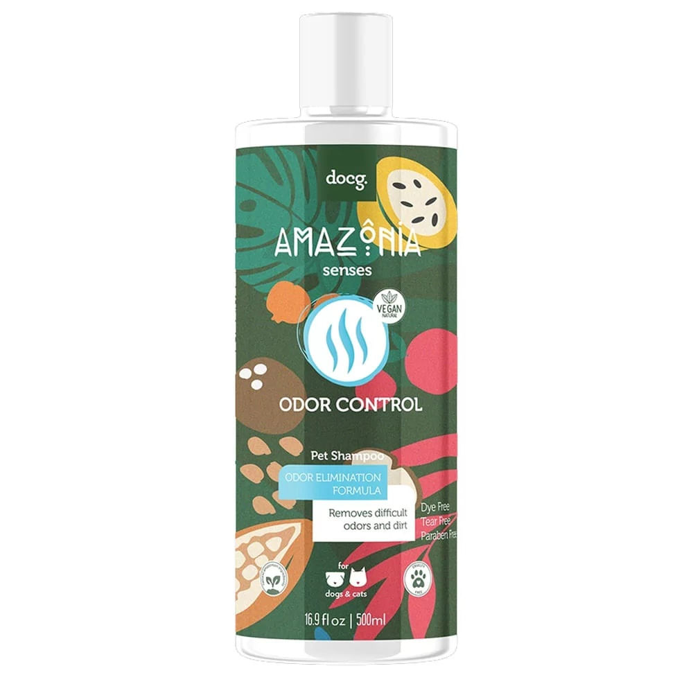 Shampoo para Mascotas Amazonia Senses Control de Olores 500ml