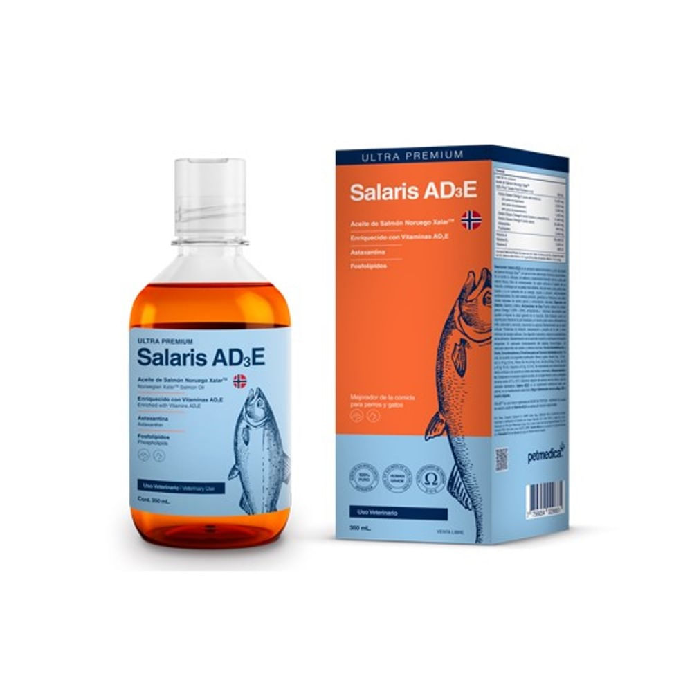 Aceite de Salmon Noruego Salaris AD3E 380 ml