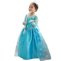 Vestido Niña Princesa Celeste Bebé Cumpleaños Fiesta Navidad Genieka