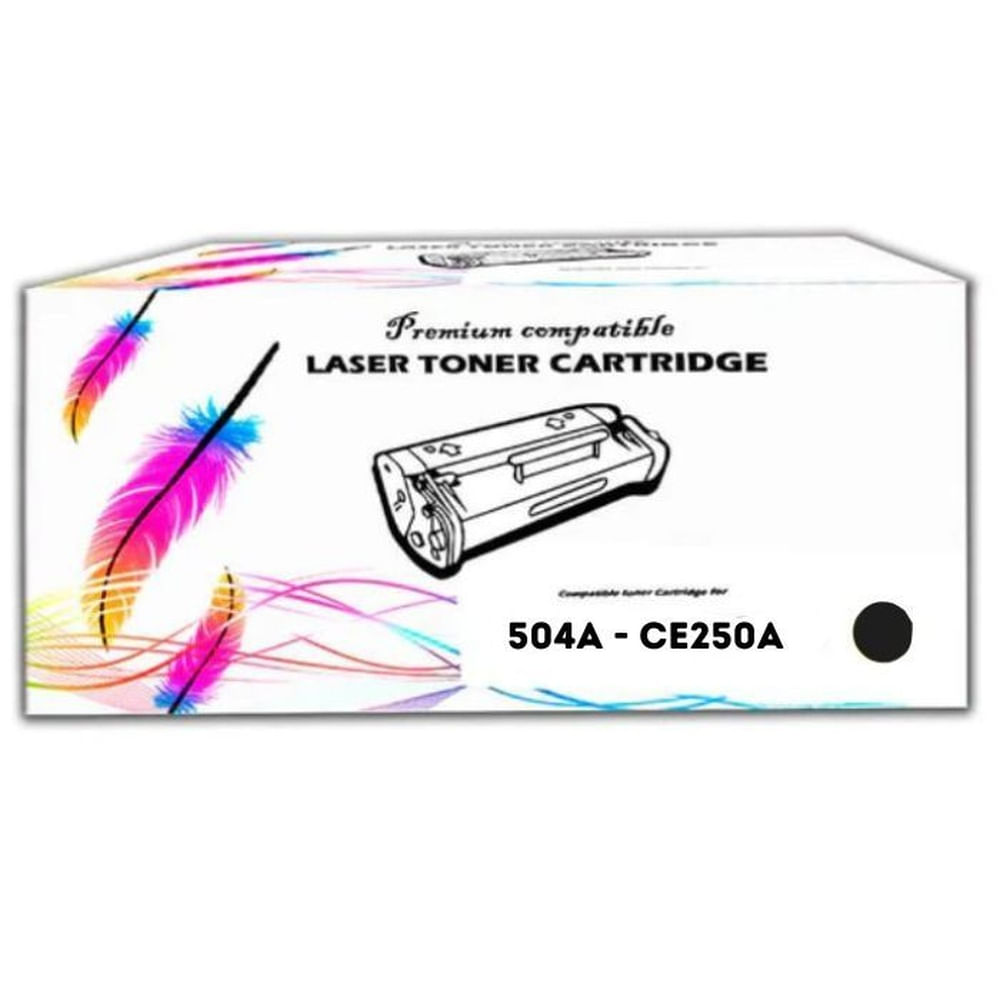 TONER HP COMPATIBLE 504A CE250A NEGRO