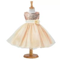 Vestido Niña Bebé Dorado Little Golden Party Birthday - Genieka