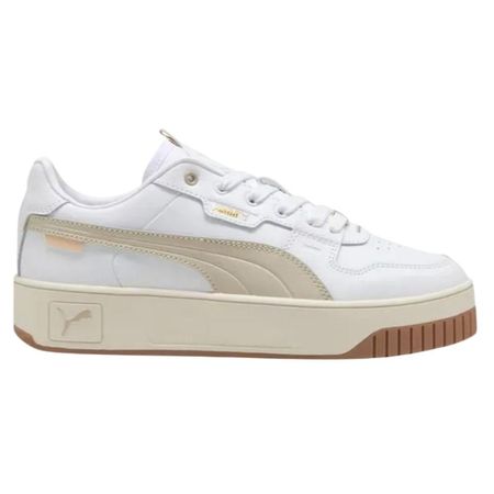 Zapatilla Puma Carina Street Lux Blanco con Beige para Mujer 7.5 US