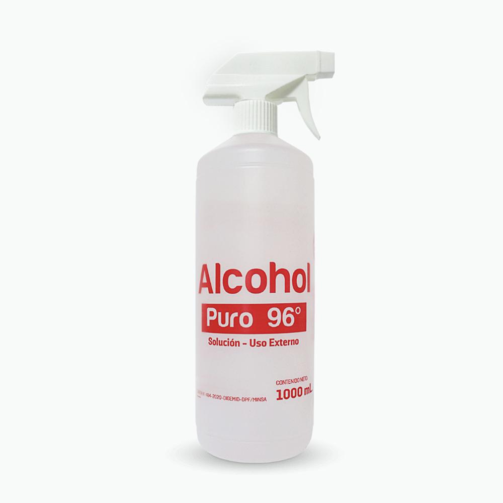 Alcohol Puro 96° con Atomizador de 1000 ML