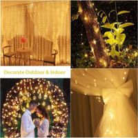 Malla 300 Luces LED 3x3m 8 Modos USB + Control Remoto Navidad Genieka