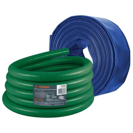 Manguera para motobomba 3plg manguera de succion 30m y descarga 100m