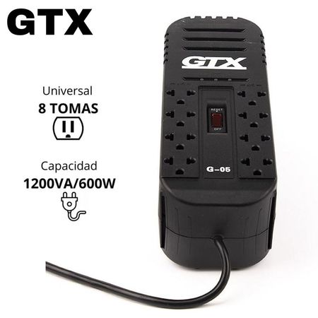 Estabilizador de Voltaje GTX G-05 8 salidas 1200VA G_05