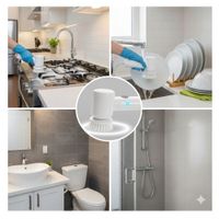 CEPILLO 5 EN1-LIMPIAR COCINA-DUCHA-LAVADERO-VENTANAS-RECARGABLE