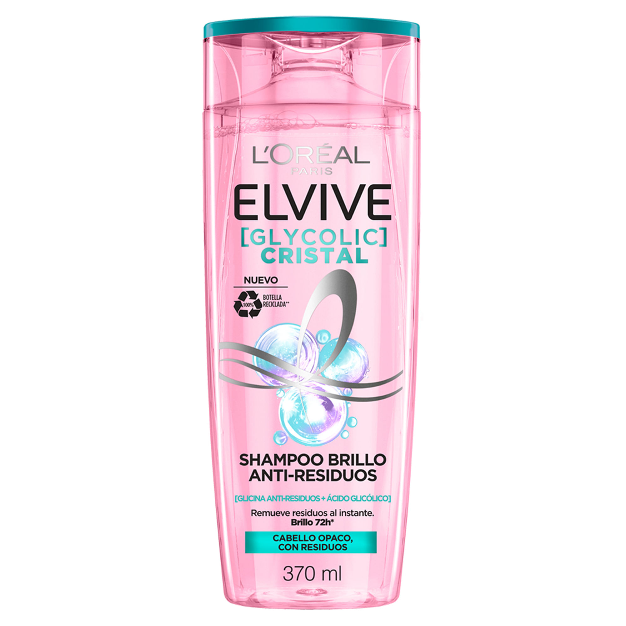 Shampoo ELVIVE Glycolic Crystal Frasco 370ml