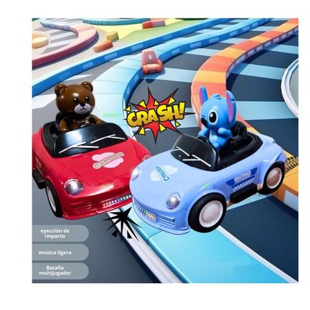Juguete Set de Carro Chocones Stitch con Luz Led y Humo