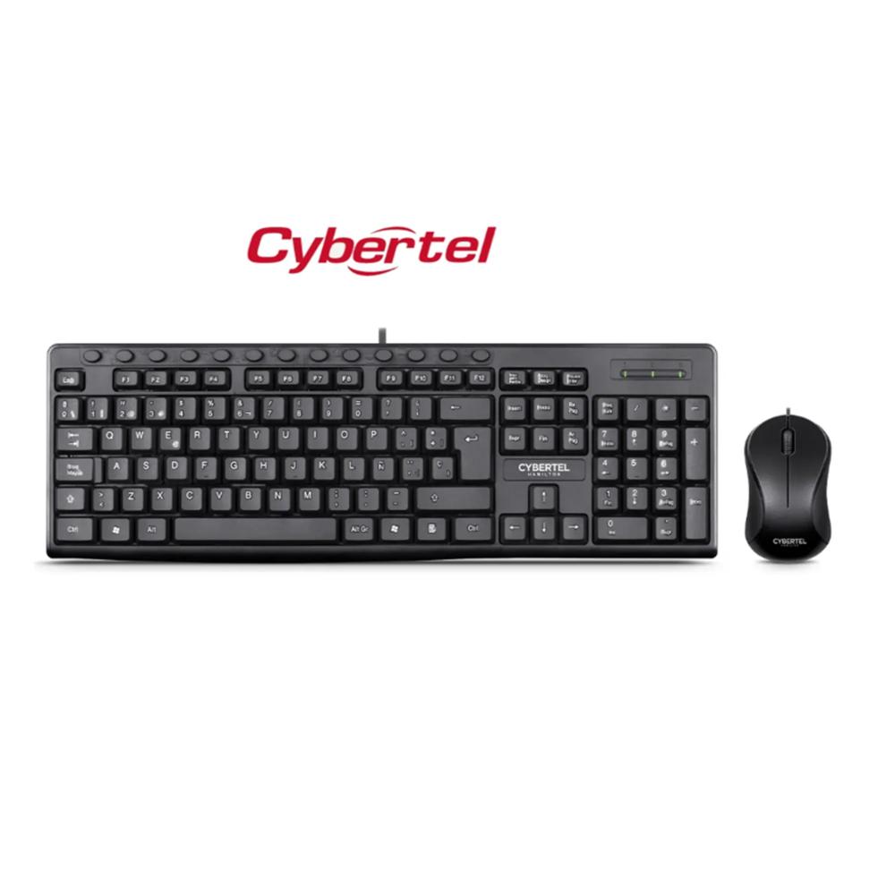Combo Mouse y Teclado Alámbrico Cybertel Hamilton