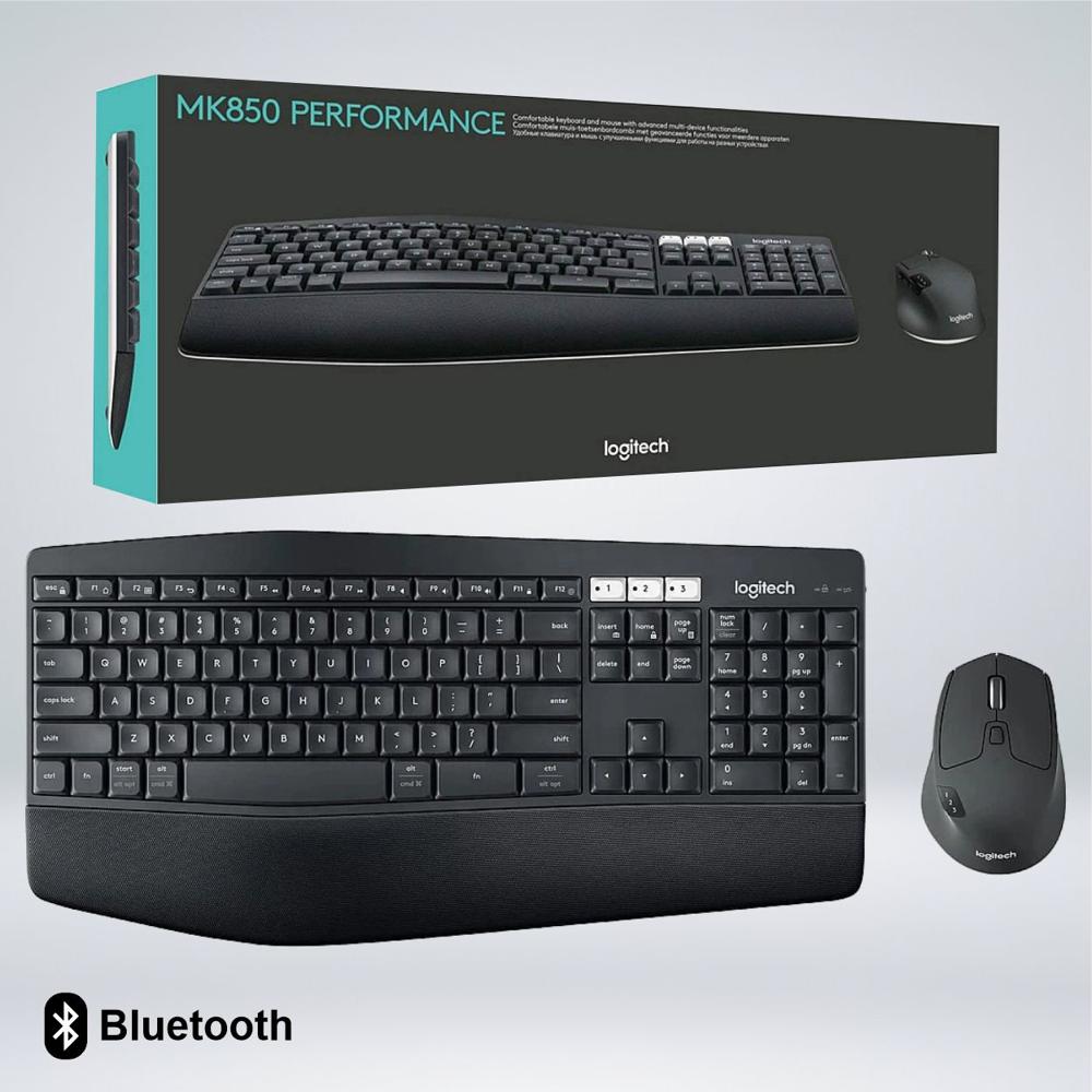 TECLADO - MOUSE LOGITECH MK850 WIRELESS USB BLUETOOTH