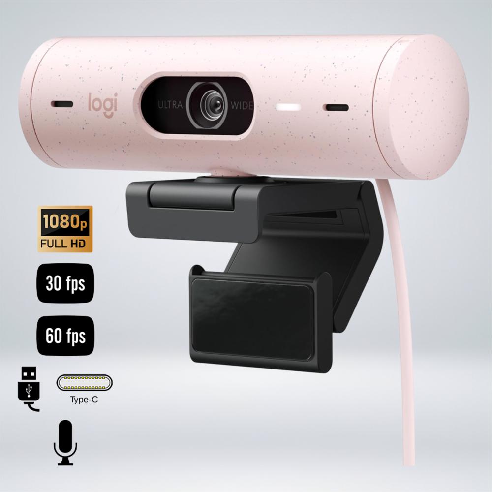WEBCAM LOGITECH BRIO 500  MICROFONO STEREO Puerto USB-C