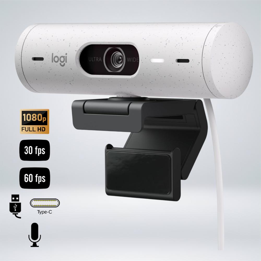 WEBCAM LOGITECH BRIO 500 MICROFONO STEREO Puerto USB-C