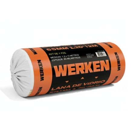 Lana de vidrio 65mm 1.20*12m Werken