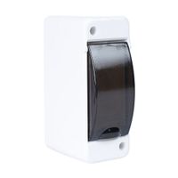 Tablero Adosable Poliestireno IP55 Werken Blanco 6.4x13.4 cm