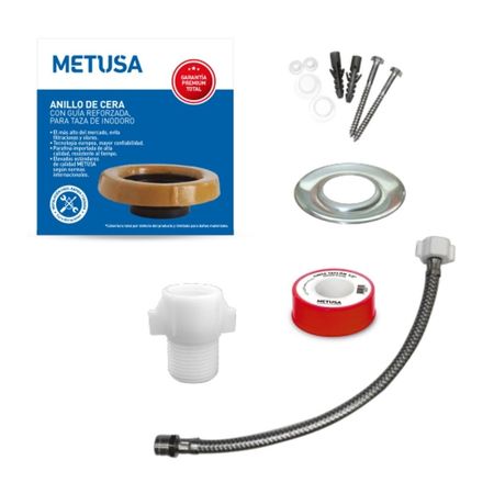 Juego de accesorios para instalación de inodoro básico Metusa