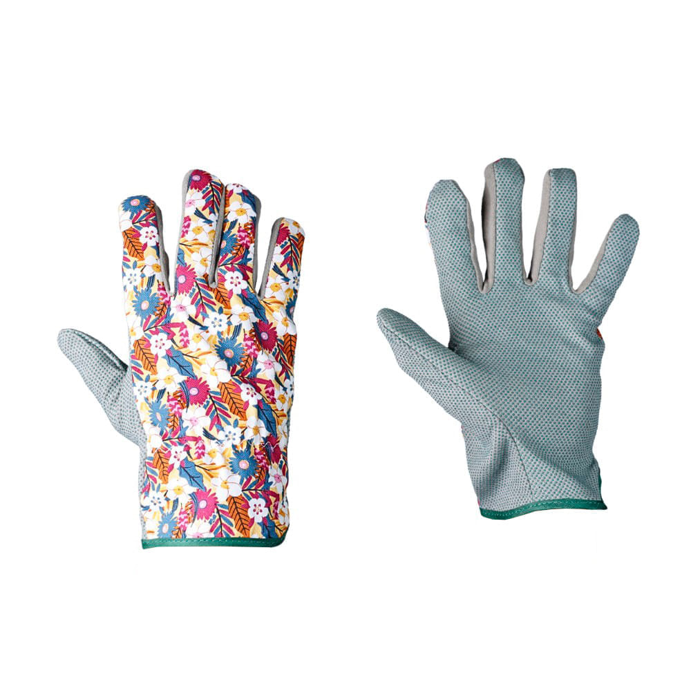 Guantes de Jardín Diseño Flores Orange
