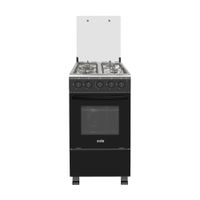 Cocina de Pie Acero Inoxidable Sole Modelo 3120COSOL042 Color Negro