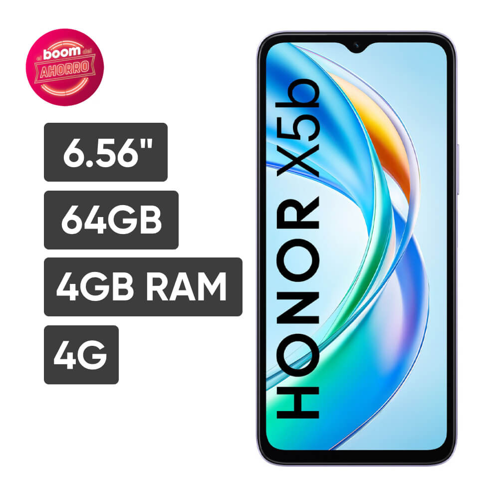 Smartphone HONOR X5B 6.56"" 4GB 128GB 50 MP + 0.08 MP Morado