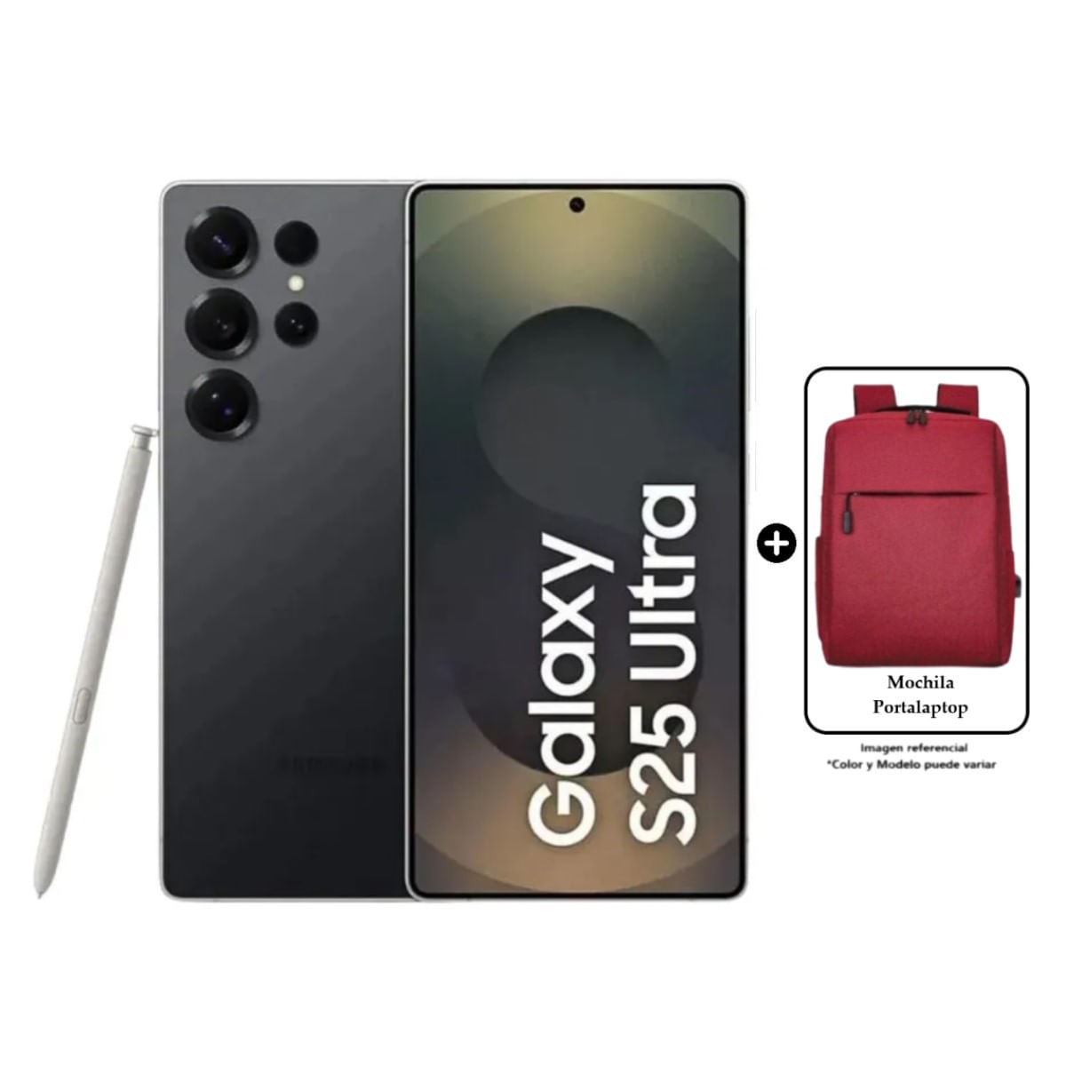 Samsung Galaxy S25 Ultra 256gb 12GB 200mp 6.9'' Titanium Black más Mochila Aleatoria