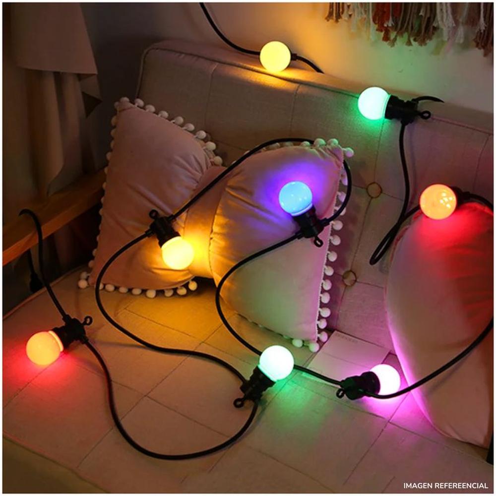 Guirnalda de Luces Navidad LED 5M con 10 focos Multicolores