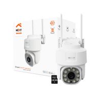 Cámara PTZ Wifi Nexxt NHC-OP10 5MP Zoom 6X Audio 2 vías Reflector RJ45 + SD 128GB