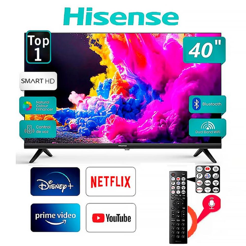 Televisor Hisense 40 Pulg. LED FHD 40A4K Negro