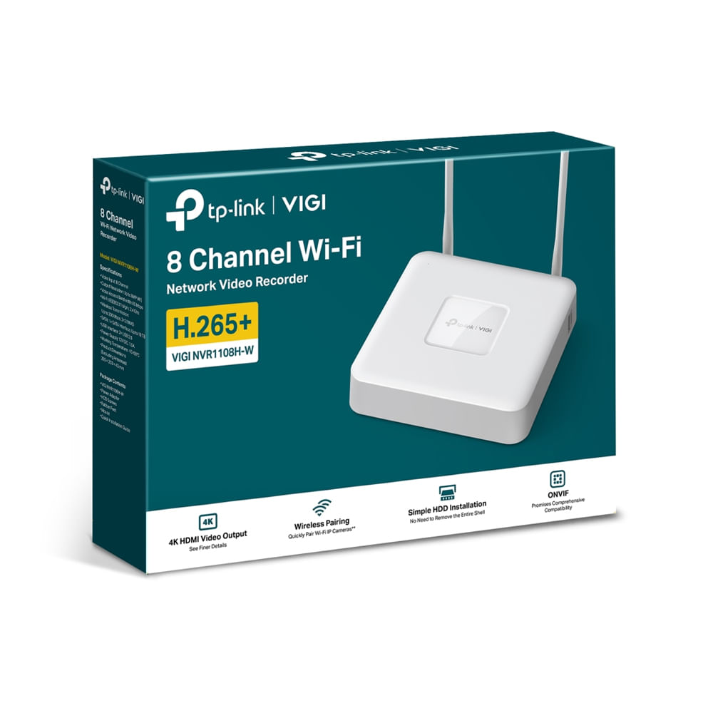 TPLink VIGI NVR1108HW Standalone NVR 8 Canales para Videovigilancia con Conectividad Ethernet