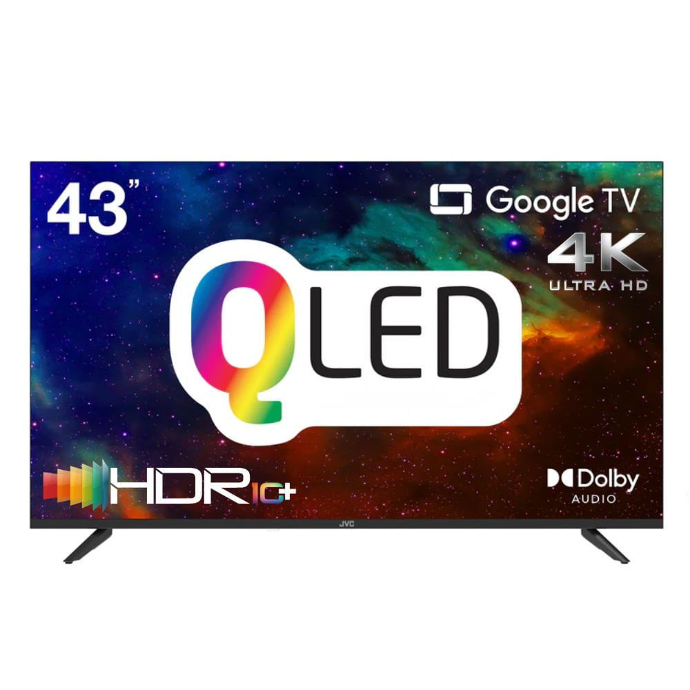 TELEVISOR JVC QLED 43' UHD 4K GOOGLE TV LT-43KB758 2025