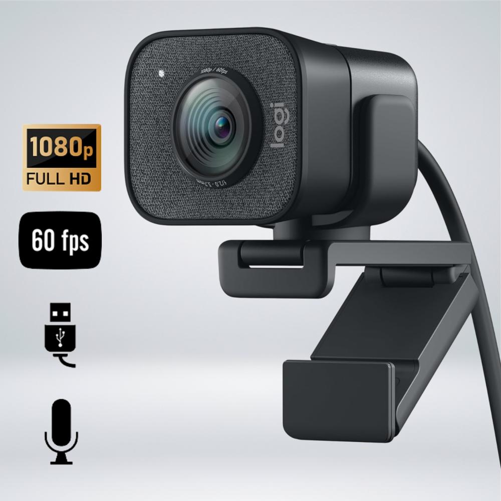 WEBCAM LOGITECH STREAMCAM PLU S FULL HD 1080p A 60 FPS